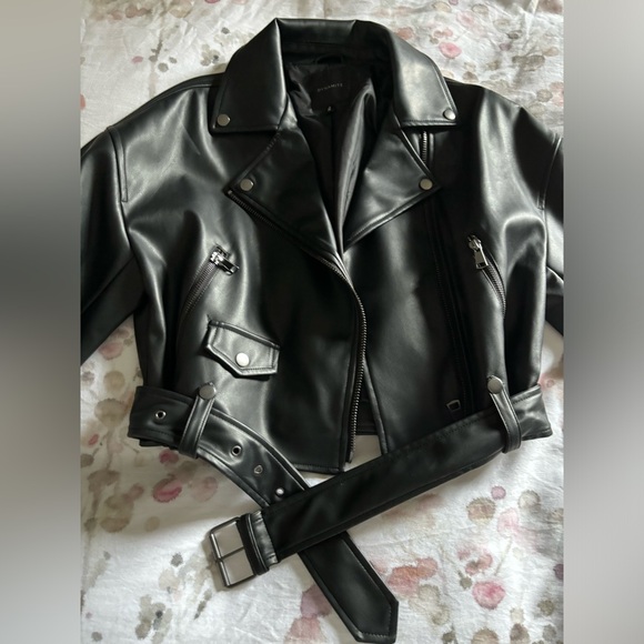Dynamite 80s Faux Leather Biker Jacket - Picture 4 of 4